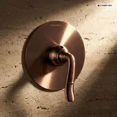 PaulGurkes Unterputz Einhandmischer Armatur Nostalgie Rote Bronze Kupfer Mischbatterie