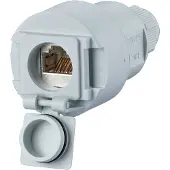 METZ CONNECT E-DAT Industry IP67 V6 Kabelkupplung 1 Port Cat.6