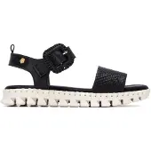Carmela für Damen. 16326603-NEGRO Ledersandalen 163266 schwarz (36), Wohnung, Schnalle, Lässig