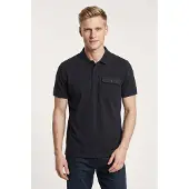 Camel active Poloshirt , Herren, Gr. XXL, schwarz (schwarz navy), Piqué, Obermaterial: 100% Baumwolle, unifarben, normal hüftbedeckend, Rundhals, Bündchen, Shirts Poloshirt, mit Brusttasche