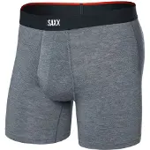 Saxx - Vibe Xtra Boxer Brief Fly - Kunstfaserunterwäsche Gr XL grau
