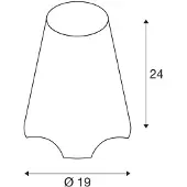 SLV 1001778 KIROCONE, Outdoor Tischleuchte, E27, IP44, weiss, max. 60 W