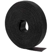 Efbe-Schott 81150.25 Klettband 20mm schwarz, 25 Meter Rolle 8115025