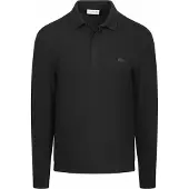 Lacoste Langarm - Longsleeve Poloshirt Piqué Schwarz - 3XL