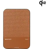 Native Union (Re)Classic Powerbank mit Magnet, Qi2 und MagSafe, 5000 mAh, USB-C, braun-tangerine