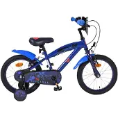 Volare Superman Kinderfahrrad - Jungen - 16 Zoll - Blau - Zwei Handbremsen