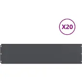 vidaXL Raseneinfassung 20 Stk. 25 x 103 cm Kaltgewalzter Stahl