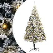 vidaXL Künstlicher Weihnachtsbaum Weiß 180 cm