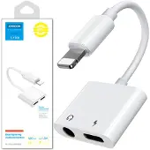 JOYROOM S-Y104, Lightning, Lightning + 3.5mm, 0,12 m, Weiß