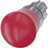 Siemens NOT-HALT-PILZDRUCKTASTER, 40MM, ROT, Turn-release, 92 g, 77 mm, 63 mm, 50 mm