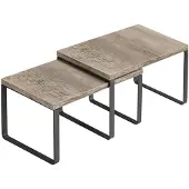 OEM Metallische Küchenorganizer-Set, 2-teilig, ausbaubar, Holz- und Metall-Design