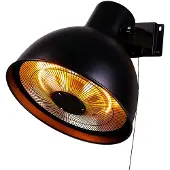 Fornorth Heizstrahler Wall Heater Deluxe 2000W, schwarz
