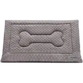 Welsti Hundebett für eine Katze, Hundematte, grau Minky M 70x50
