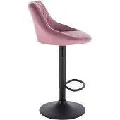 OEM Ergonomischer Barhocker mit Rückenlehne, rosa, 60-82cm, höhenverstellbar