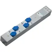 Hager ZAH005L Steckdosenleiste, KVS, 4 x Steckdose mit Schutzkontakt