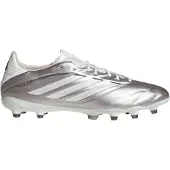Adidas Fußballschuh PERFORMANCE "COPA PURE IV PRO FG", Gr. 41, silber (taupe metallic, zero metallic, night metallic), Synthetik, Schuhe Fußballschuh, Außensohle für feste Böden