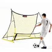 Vevor Fußball-Rebounder 1830 x 1085 mm, 2-in-1 Rückprallnetz für Ballkontrolle & Passübungen, Rebounder mit Verdickten Fiberglasstangen & Eisenrohren, Trainingsgerät für Jugendliche & Erwachsene