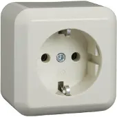 ELSO Schneider Electric AP-Steckdose 395000 16A Contura perlweiß