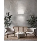 Perenz BED LED-Wandleuchte aus Aluminium 28W 49,5 cm Weiß