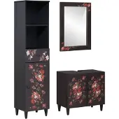 vidaXL Badezimmerschrank-Set 3 Stk. Massivholz Mango