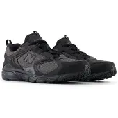 New Balance Sneaker "408", Mädchen, Gr. 42, schwarz (magnet, schwarz, phantom), Synthetik, Schuhe Sneaker, inspiriert vom Design des 530 und 740