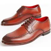 Purapiel Herren Schnürschuh Oxford Imperi6 aus braunem Leder Chrom VI-frei mit ledergenähter Sohle