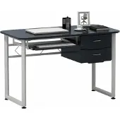 Hjh OFFICE WORKFLOW | 120x60 - Schreibtisch Graphit / Weiß