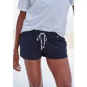 LASCANA Pyjamashorts , Damen, Gr. 32/34, N-Gr, schwarz, Single Jersey, Obermaterial: 50% Baumwolle, 50% Viskose, unifarben, bequem kurz, Hosen Pyjamashorts, Uni oder mit schönem Animal-Print