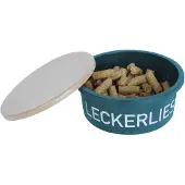Waldhausen Leckerlie-Schale Futterschale mit Deckel 2 Liter, rosa