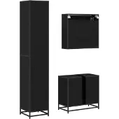 vidaXL Badezimmermöbel-Set 3 stk. Artisan-Eiche 90 x 33 x 60 cm