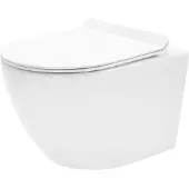 REA Wandhängendes Carlo Mini Rimless Duroplast/Flat/Zm White