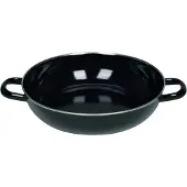 Riess 0077-022, Rund, Allzweckpfanne, Schwarz, Emaille, Keramik, Gas, Induktion, Emaille