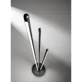 Perenz TWINS LED-Design-Stehleuchte von aus schwarzem Metall