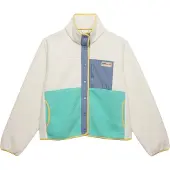 Superdry Fleecejacke "COLOUR BLOCK FLEECE JACKET" Kunstfaser, oversize, Colorblock, -Etikett an der Brusttasche