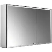 Emco prestige 2 Lichtspiegelschrank, Aufputzmodell, 988mm, breite Tür links, 989707007, Ausführung: ohne light system