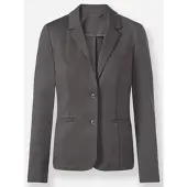 Inspirationen Jerseyblazer "Jersey-Blazer", Damen, Gr. 46, grau (anthrazit), 58% Viskose, 36% Polyamid, 6% Elasthan, Blazer Jerseyblazer