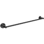Emco round Badetuchhalter, 600mm, kürzbar, 436013361, Farbe: Schwarz