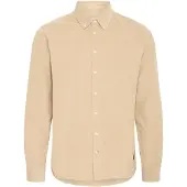 Blend Langarmhemd "Langarmhemd BHShirt", Herren, Gr. XXL, N-Gr, beige (cornstalk), Obermaterial: 100% Baumwolle CO., Hemden Langarmhemd