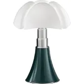Martinelli Luce Pipistrello Mittel 1965 Tischleuchte Blau-Grün