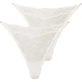 Dorina String "Origins-2PP", Damen, Gr. S, Spitze, weiß (ivory, ivory), Spitze, Obermaterial: 85% Polyamid, 15% Elasthan, körpernah, Unterhosen String