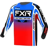 FXR Clutch Pro 2023 Motocross Jersey, rot/blau/schwarz, L