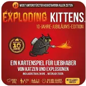 Asmodee Exploding Kittens 10-Jahre-Jubiläums-Edition (Tin Edition) DE