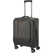 Travelite Weichgepäck-Trolley "CROSSLITE Reisekoffer Weichgepäck" 37 l 4 Rollen Koffer, mit TSA-Schloss, wasserabweisendes Material