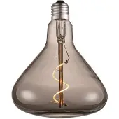 LUCANDE LED-Trichterlampe, E27 4W, rauch, Ø 14 cm, 1800K