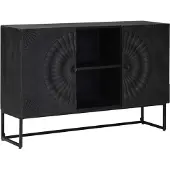 vidaXL Sideboard Schwarz 105 x 30 x 68 cm