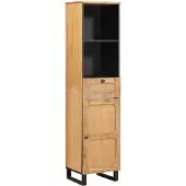 vidaXL Badezimmerschrank Braun 38 x 33 x 160 cm Massivholz Mango