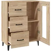 vidaXL Sideboard Sonoma-Eiche 69,5x34x90 cm Holzwerkstoff