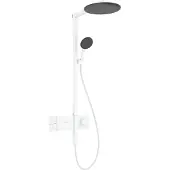 Hansgrohe Raindance Alive S Duschsystem 300 1-jet EcoSmart mit ShowerSelect Comfort, 24583700, Farbe: Mattweiß