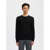 Selected Rundhalspullover "SLHTRAY LS KNIT MERINO CREW NECK NOOS" Wolle, regular fit