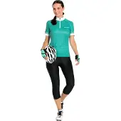 Vaude Fahrradhose "Wo Advanced 3/4 Pants IV", Damen, Gr. 36, N-Gr, schwarz, Obermaterial: 78% Polyamid, 22% Elasthan, Hosen Fahrradhose, mit nahtlosem Advanced Cycling Green-Sitzpolster, atmungsaktiv